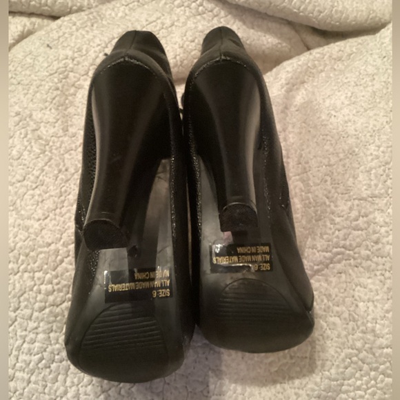 Charolette Russe Women's Black Ankle Boots. Zip or Lace up Platform block Heels - Picture 5 of 12